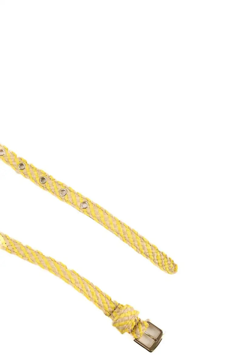 Ceinture en cuir Dolce & Gabbana Jaune en Cuir