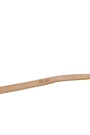 Ceinture en cuir Dolce & Gabbana Jaune en Cuir