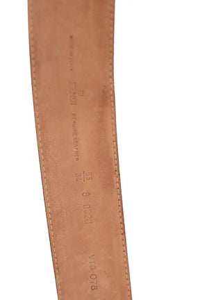 Ceinture en cuir Fendi Camel en Cuir