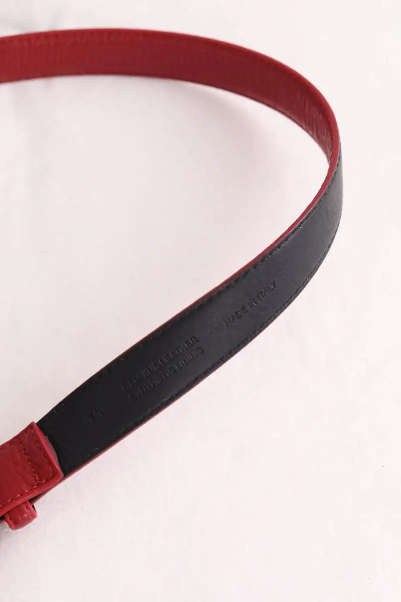Ceinture en cuir Gerard Darel Bordeaux en Cuir