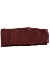 Ceinture en cuir Iro eleanor buroi burgundy Bordeaux en Cuir, taille M - Seconde Main