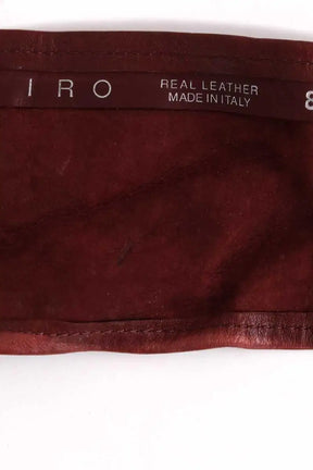 Ceinture en cuir Iro eleanor buroi burgundy Bordeaux en Cuir