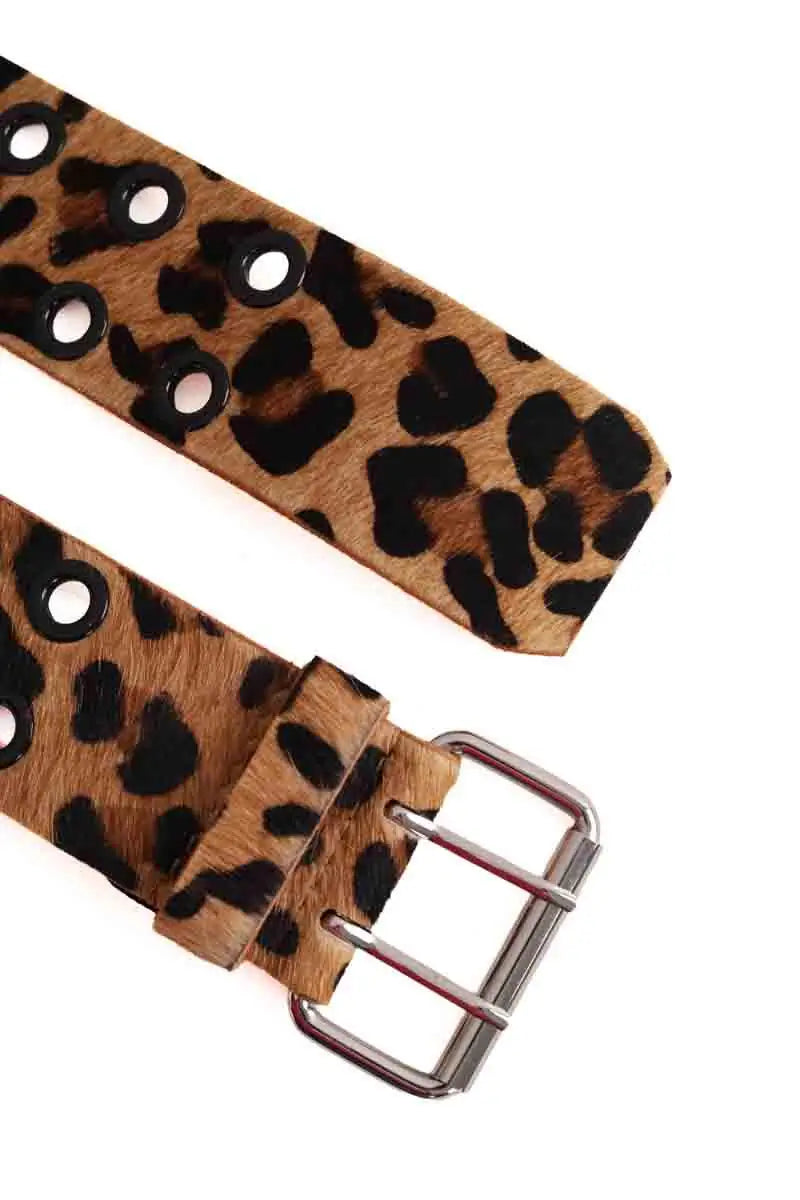 Ceinture en cuir Laurence Bras Beige en Cuir