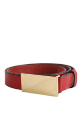 Ceinture en cuir Laurence Bras Rouge en Cuir, taille M - Seconde Main