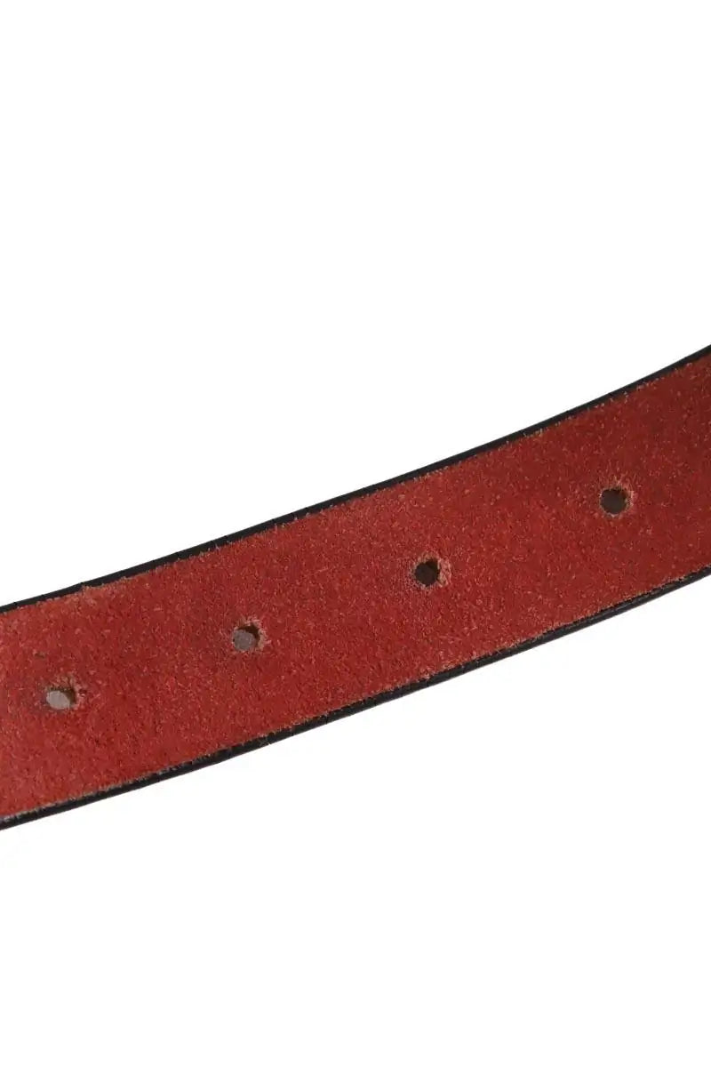 Ceinture en cuir Laurence Bras Rouge en Cuir
