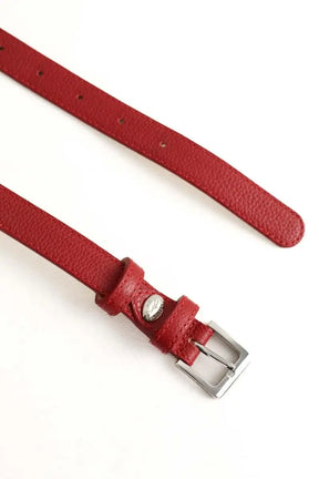Ceinture en cuir Longchamp Rouge en Cuir