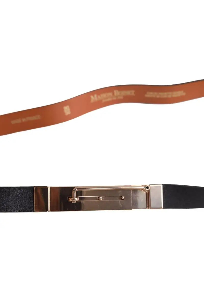 Ceinture en cuir Maison Boinet Noir en Cuir