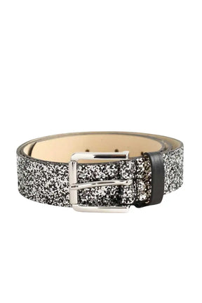 Ceinture en cuir Maje Gris en Paillettes, taille S - Seconde Main