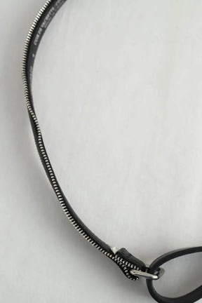 Ceinture en cuir Maje Noir en Coton