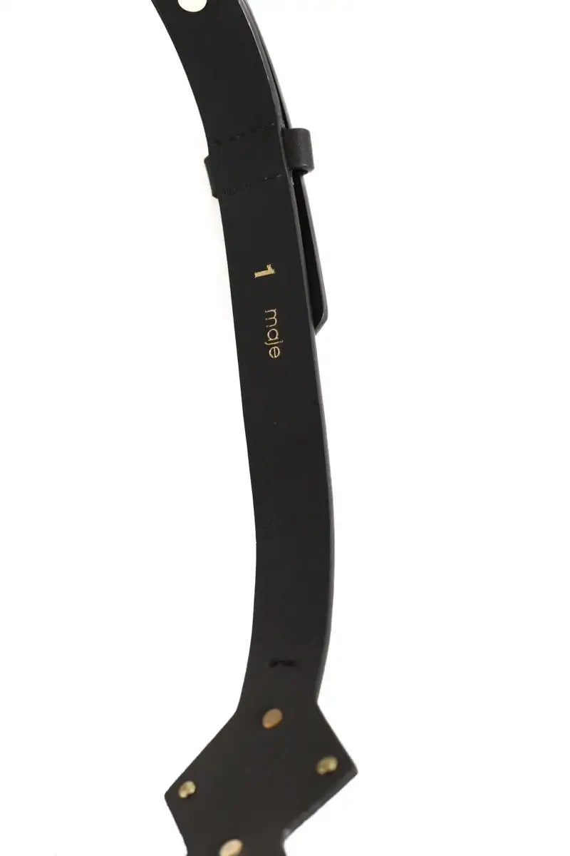 Ceinture en cuir Maje Noir en Cuir