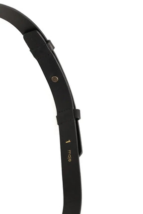 Ceinture en cuir Maje Noir en Cuir