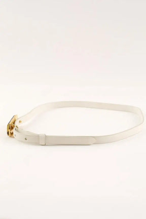 Ceinture en cuir Miu Miu Blanc en Cuir