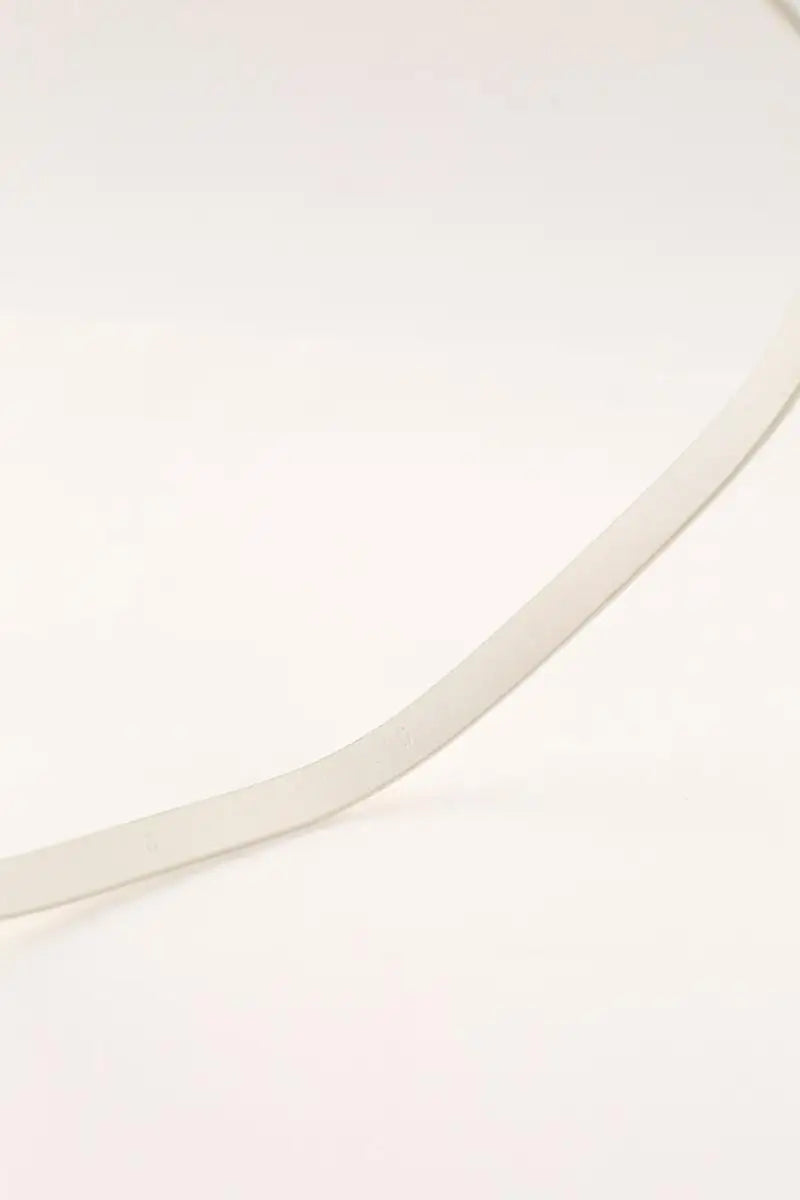 Ceinture en cuir Miu Miu Blanc en Cuir