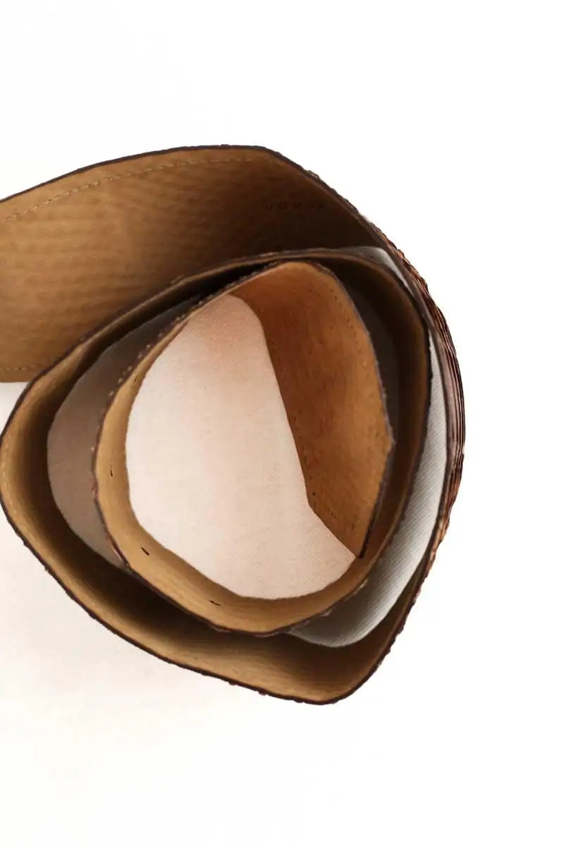 Ceinture en cuir Prada Beige en Cuirs exotiques