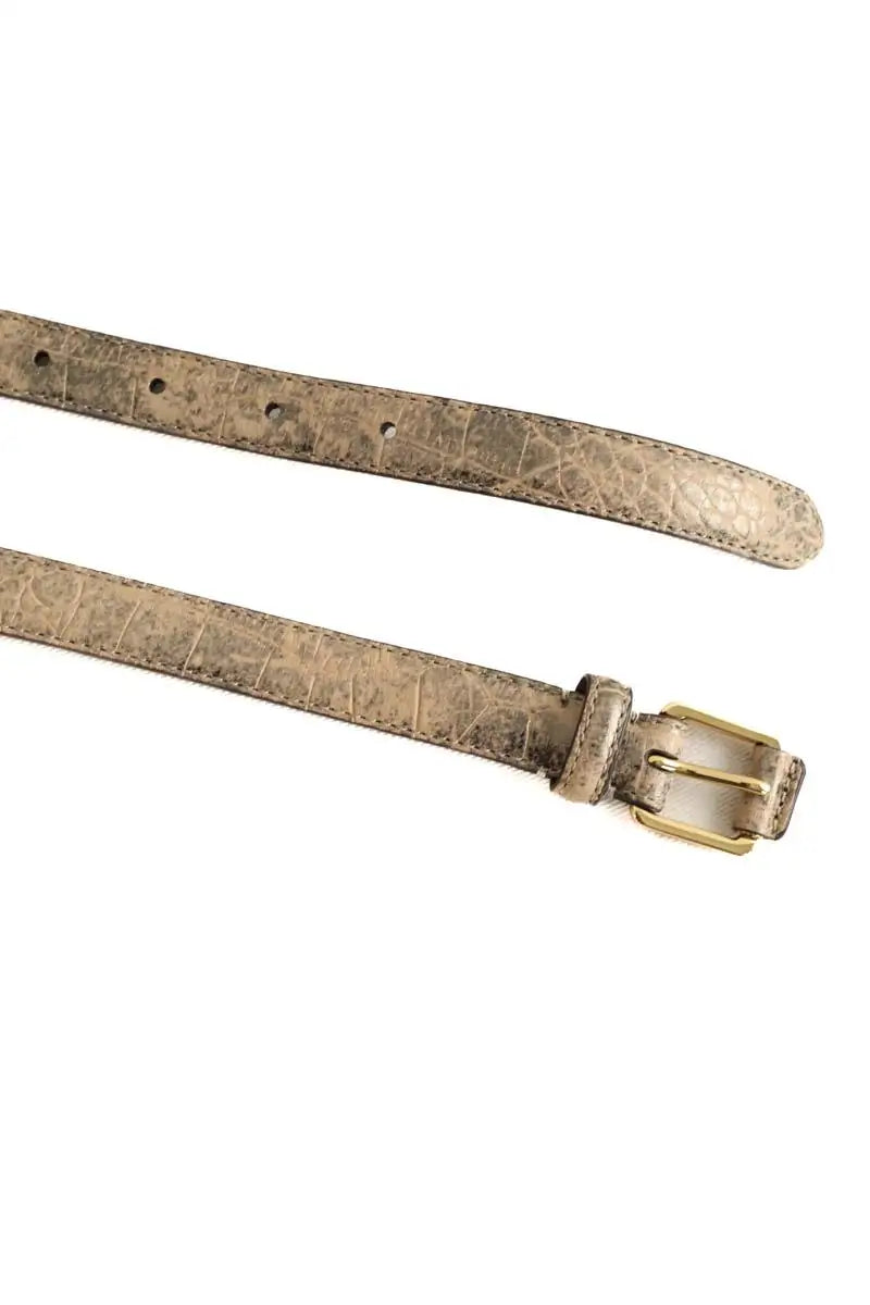 Ceinture en cuir Ralph Lauren Beige en Cuir
