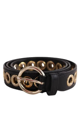 Ceinture en cuir Sandro Noir en Cuir, taille M - Seconde Main