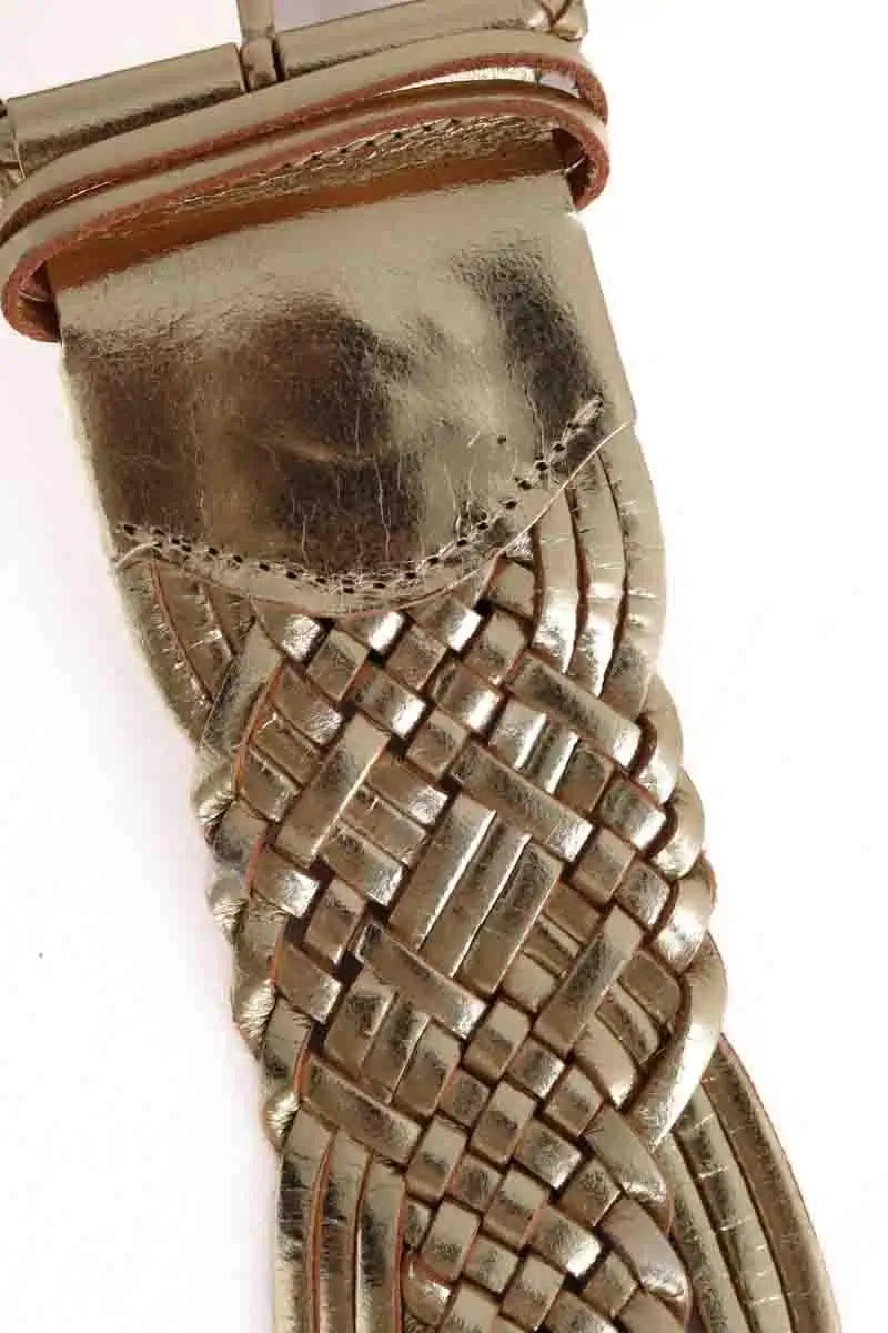 Ceinture en cuir Sézane Doré en Cuir