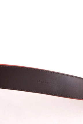 Ceinture en cuir Sézane Rouge en Cuir