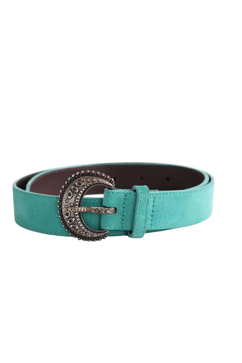 Ceinture en cuir Sézane Turquoise en Cuir, taille XS - Seconde Main