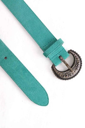 Ceinture en cuir Sézane Turquoise en Cuir