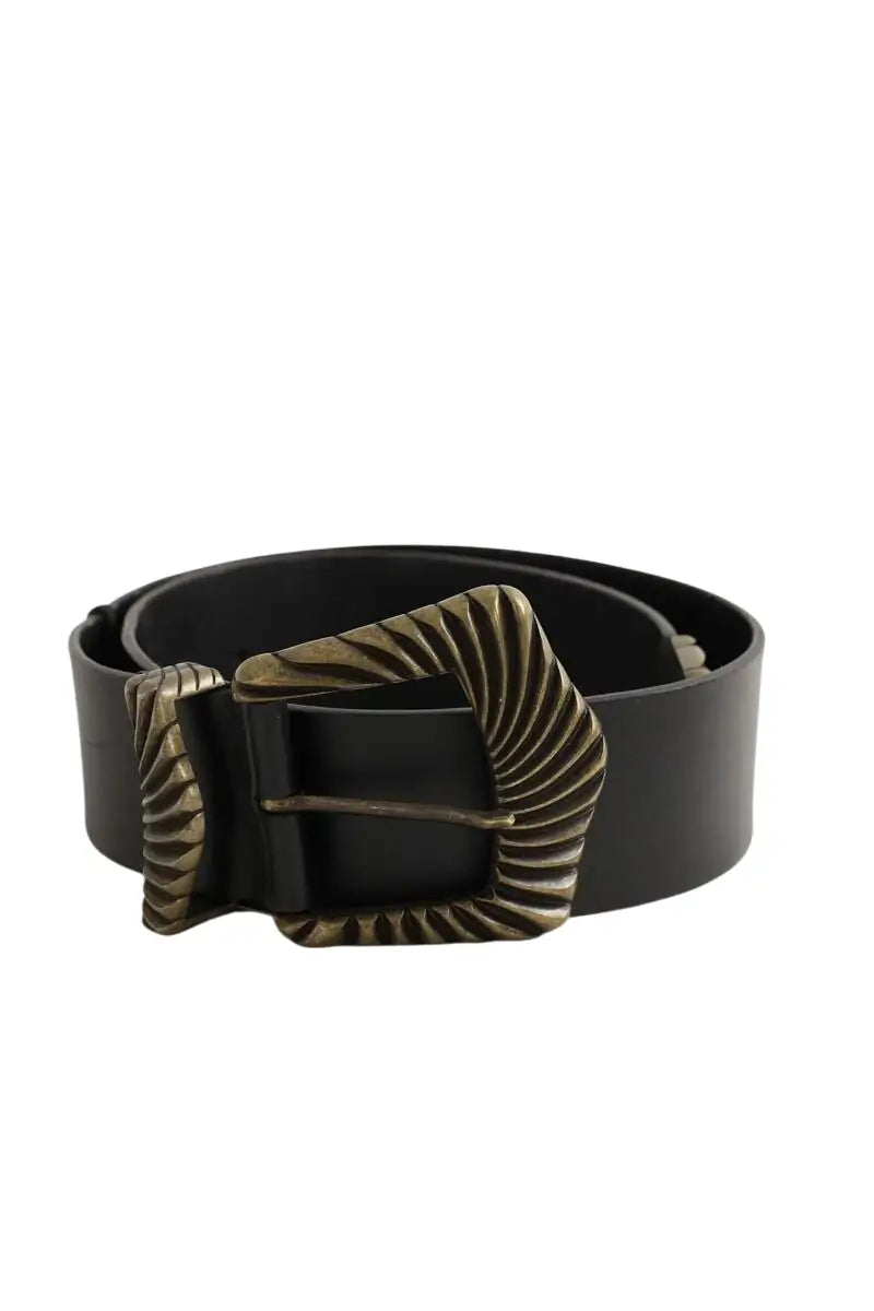 Ceinture en cuir The Kooples Noir en Cuir, taille M - Seconde Main