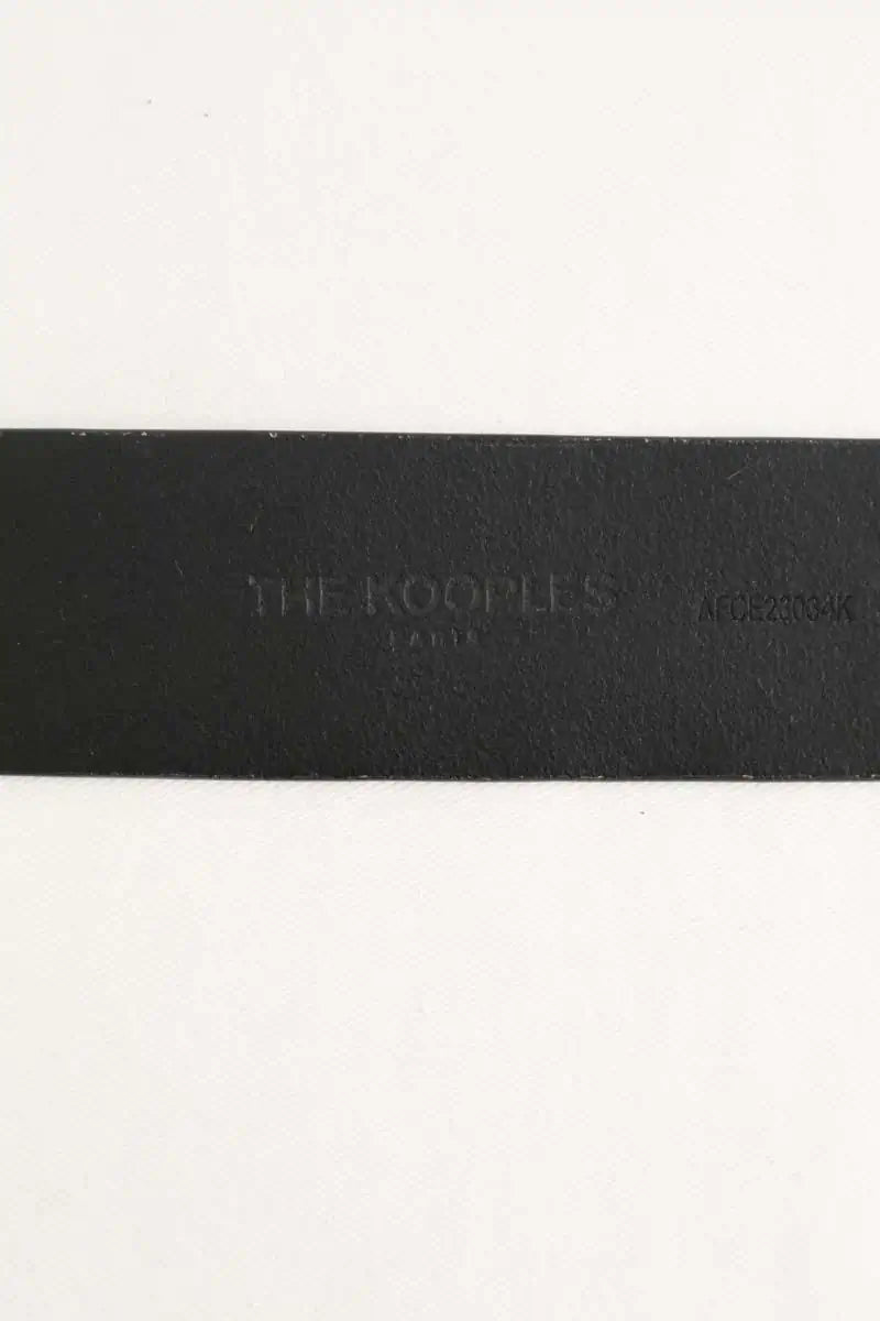 Ceinture en cuir The Kooples Noir en Cuir