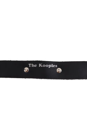 Ceinture en cuir The Kooples Noir en Daim