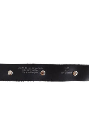 Ceinture en cuir The Kooples Noir en Daim