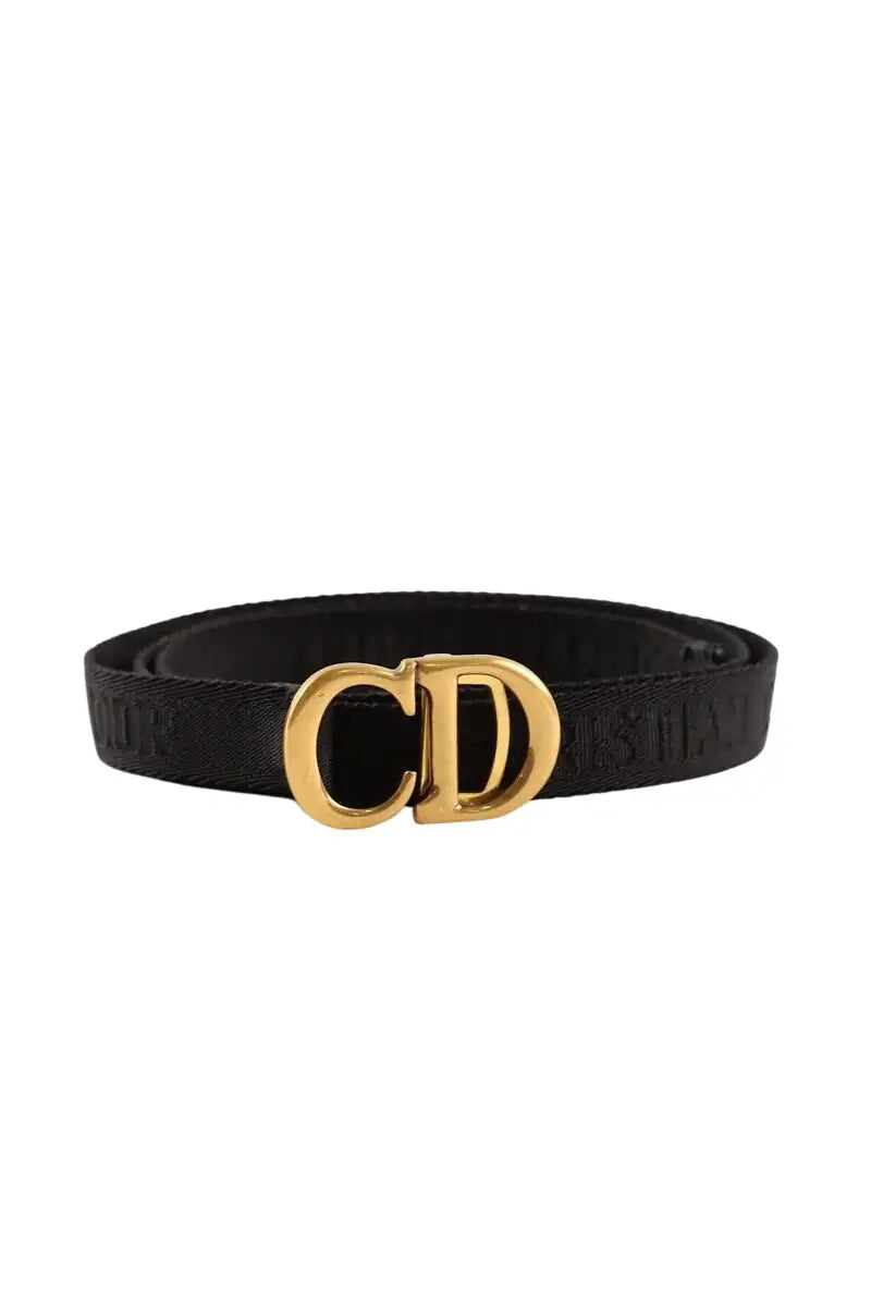 Ceinture en tissu Dior Noir en Coton, taille S - Seconde Main
