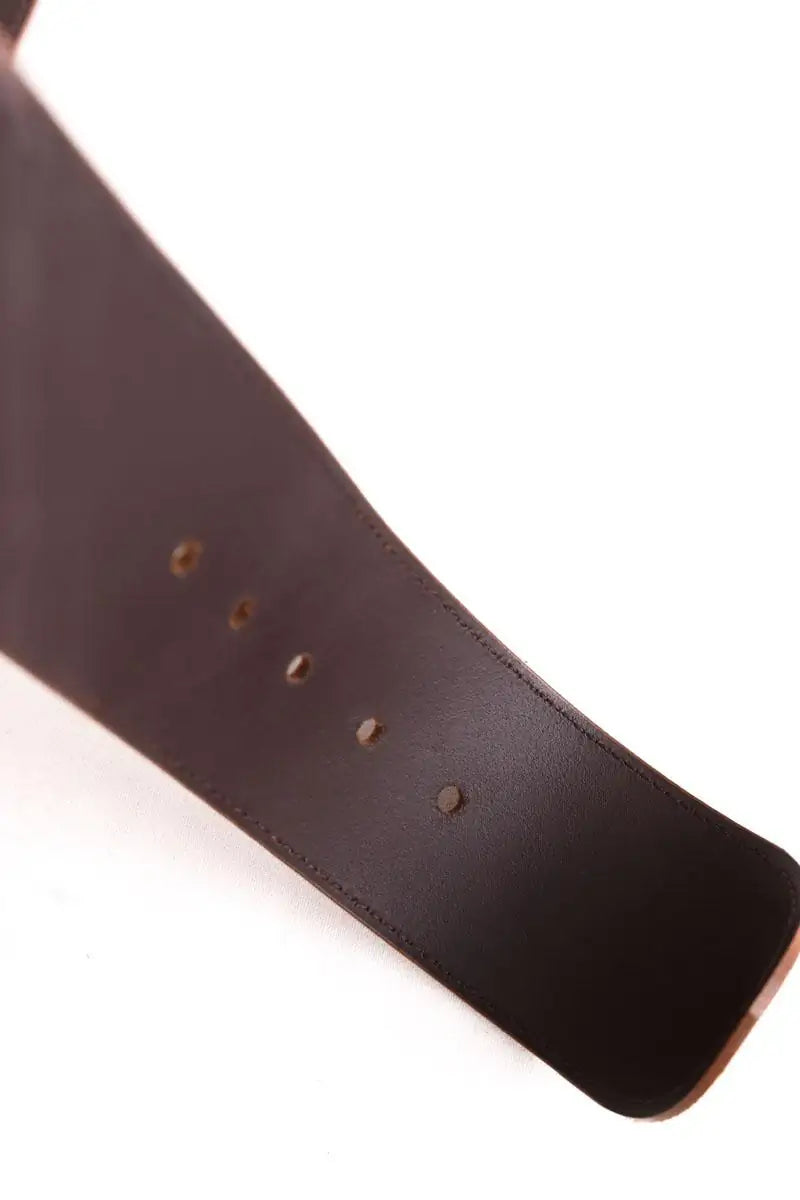 Ceinture en tissu Sézane Camel en Daim