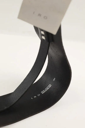 Ceinture Iro Noir en Cuir