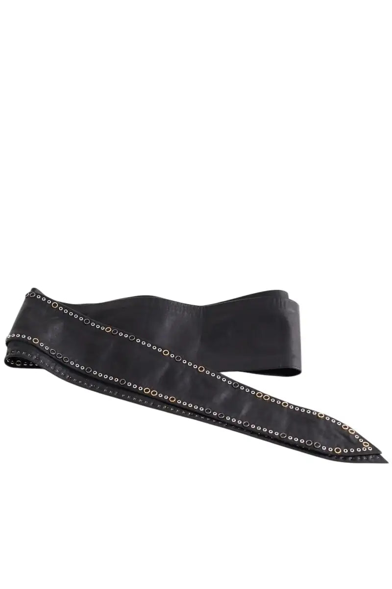 Ceinture Iro Noir en Cuir, taille S - Seconde Main