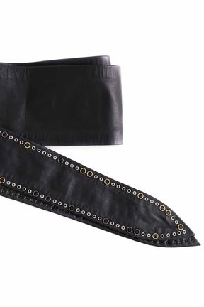 Ceinture Iro Noir en Cuir