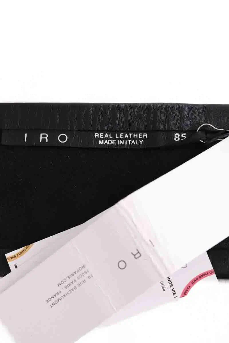 Ceinture Iro Noir en Cuir