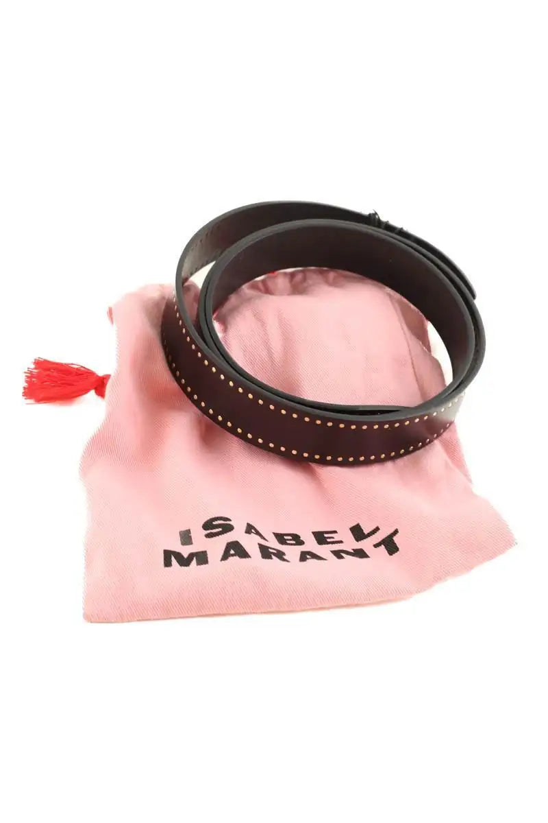 Ceinture Isabel Marant DO Noir en Cuir