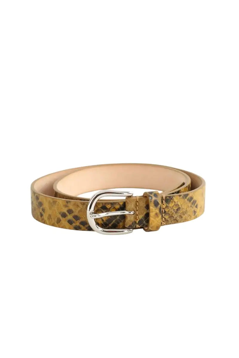 Ceinture Isabel Marant Jaune en Cuir, taille S - Seconde Main