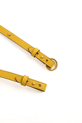 Ceinture Jean Paul Gaultier Jaune en Cuir
