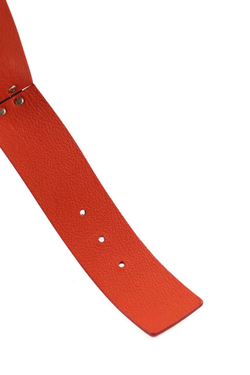 Ceinture Jean Paul Gaultier Orange en Cuir