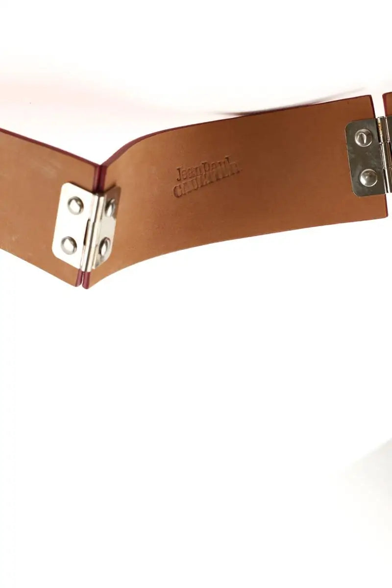 Ceinture Jean Paul Gaultier Orange en Cuir