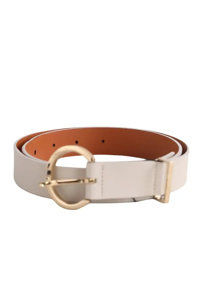 Ceinture Maison Boinet Ecru en Cuir, taille L - Seconde Main