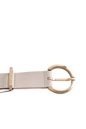 Ceinture Maison Boinet Ecru en Cuir