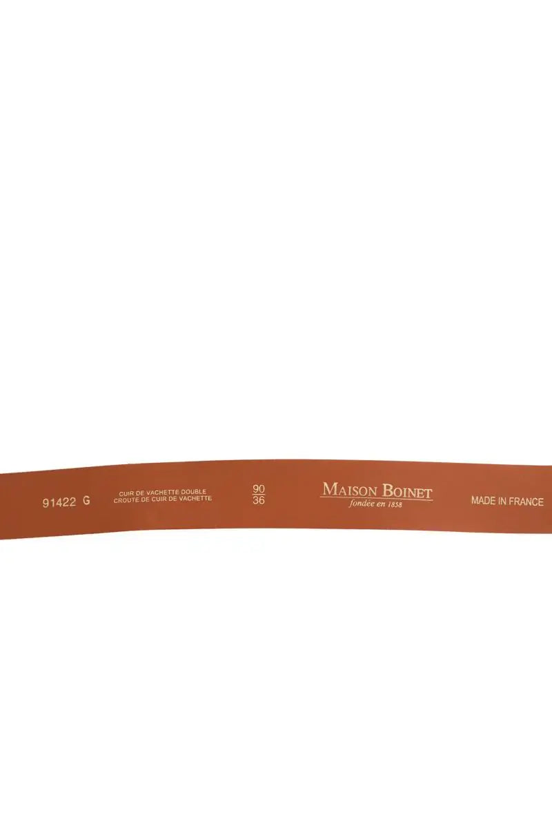 Ceinture Maison Boinet Ecru en Cuir
