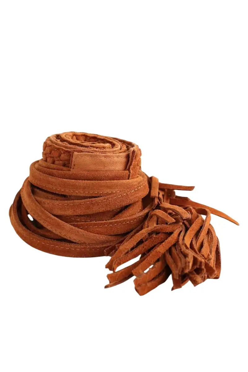 Ceinture Maje Marron en Daim, taille L - Seconde Main