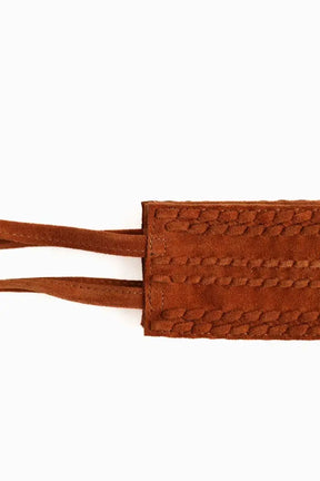 Ceinture Maje Marron en Daim
