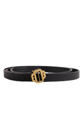 Ceinture Maje Noir en Cuir, taille L - Seconde Main