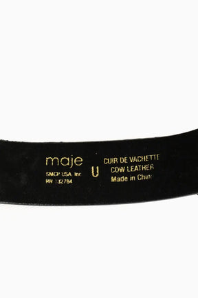 Ceinture Maje Noir en Cuir