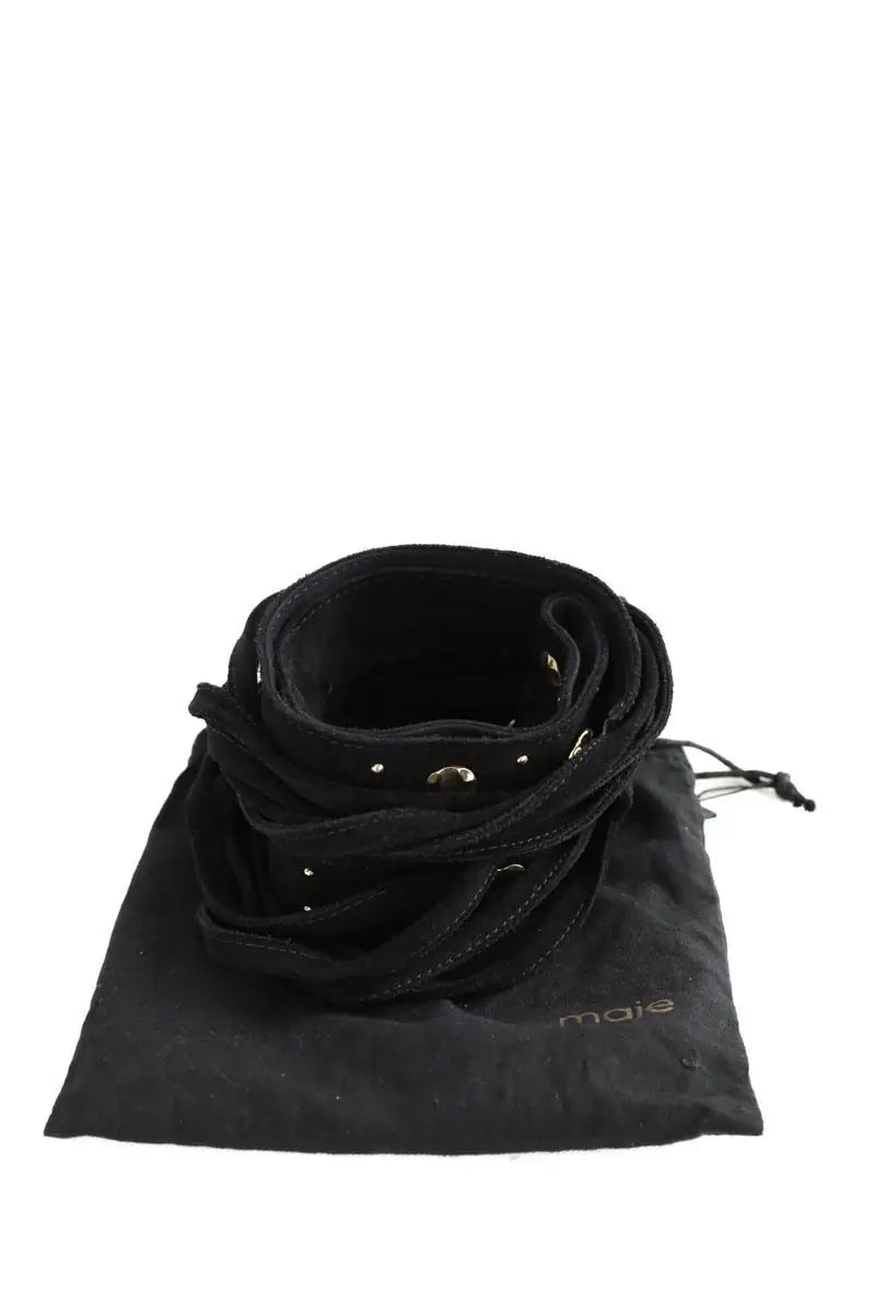 Ceinture Maje Noir en Cuir