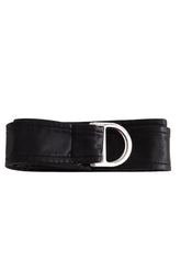 Ceinture Maje Noir en Cuir, taille M - Seconde Main