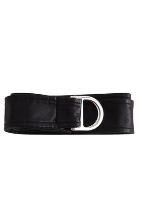 Ceinture Maje Noir en Cuir, taille M - Seconde Main