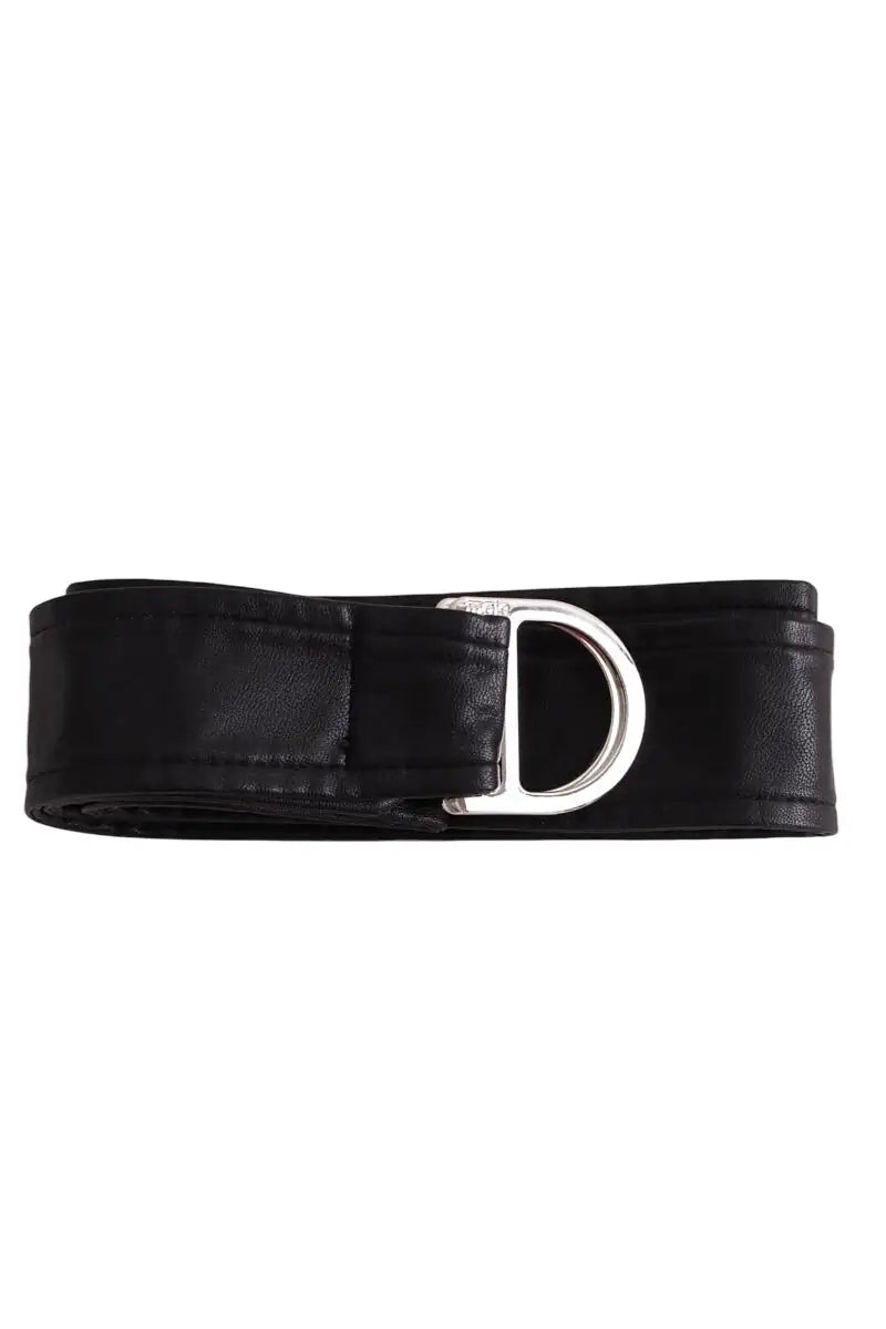 Ceinture Maje Noir en Cuir, taille M - Seconde Main